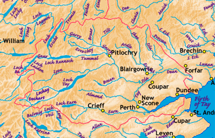 tributaries of river tay