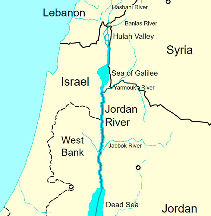 Jordan River Wikipedia Map 