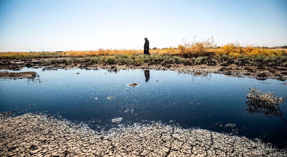 Oil pollution threatens water sources in northeast Syria