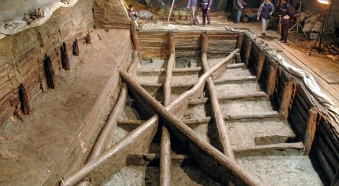 Researchers link ancient wooden structure to water ritual