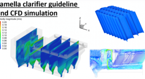 Tube settler guideline – lamella clarifier design and CFD simulation (Video animation)