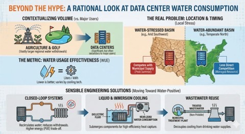 Reframing the narrative: Contextualizing data center water use