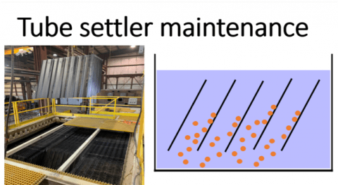 Tube settler|Plate settler maintenance - How to clean tube settlers?