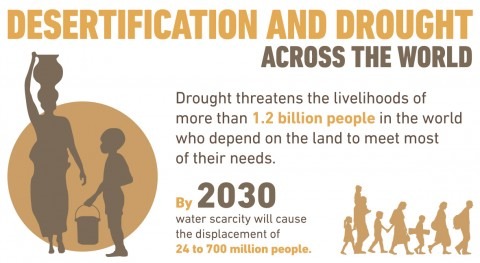 The million-dollar figures of desertification and drought in the world