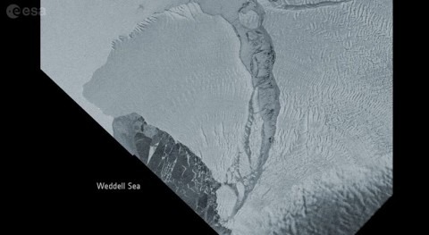 Vast iceberg breaks off near UK Antarctic base