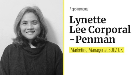Lynette Lee Corporal-Penman, new Marketing Manager at SUEZ UK
