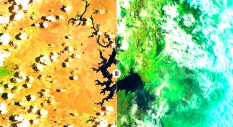 'It is quite startling': 4 photos from space that show Australia before and after the recent rain
