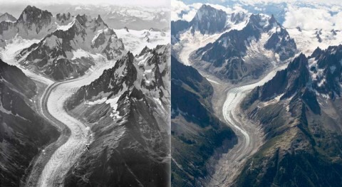 New aerial photographs shed light on dark days for Mont Blanc