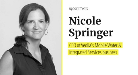 Nicole Springer appointed CEO of Veolia's Mobile Water and Integrated Services Division