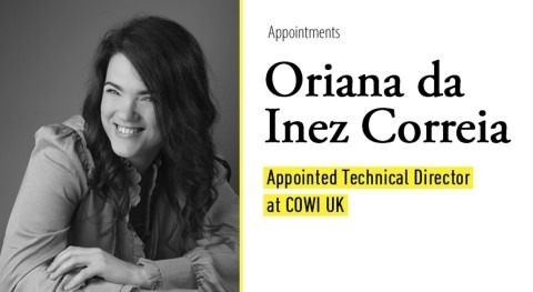 Oriana da Inez Correia appointed as Technical Director at COWI UK