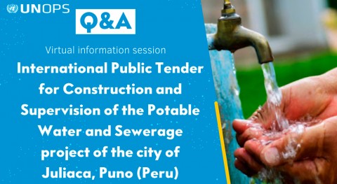 Q&: International public tender for the water and sanitation project of Juliaca, Puno (Peru)