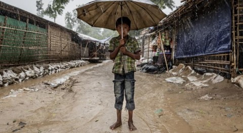 Rohingya refugees in Cox’s Bazar at risk from flooding and landslides as monsoon rains continue