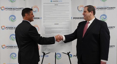 OCPA and Poseidon Water reach MoU for 100% renewable energy desalination project