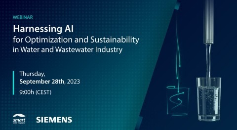 Register now: Harnessing AI for optimization and sustainability in water and wastewater industry