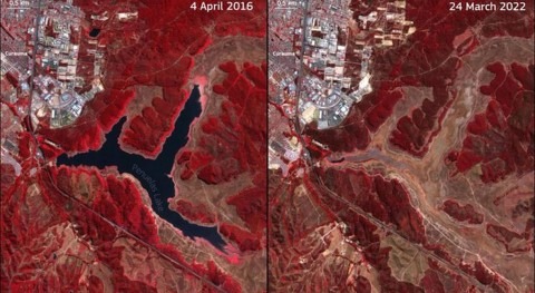 Chile’s Peñuelas reservoir dries up as historic drought enters its 13th year