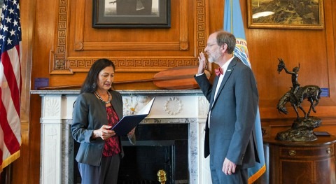 David Applegate sworn in as Director of the U.S. Geological Survey
