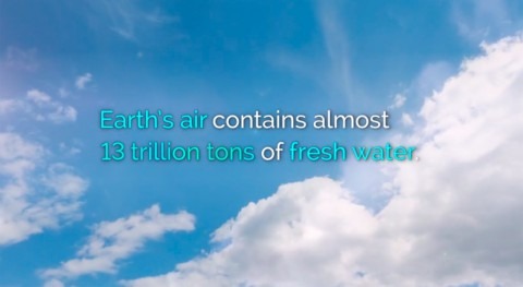 Drinking water obtained from desert air