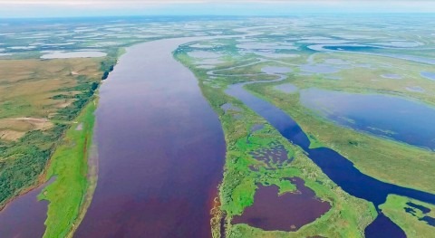 Western Siberian rivers and lakes emit greenhouse gases into the atmosphere