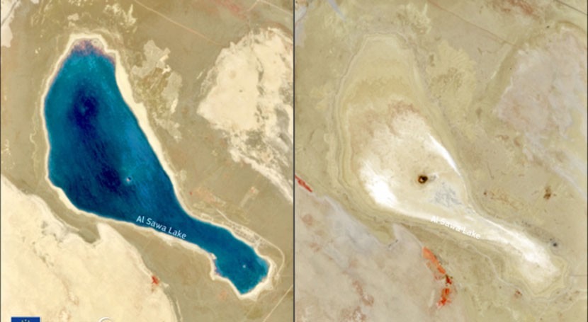 Lake Sawa in Iraq disappears for the first time in history