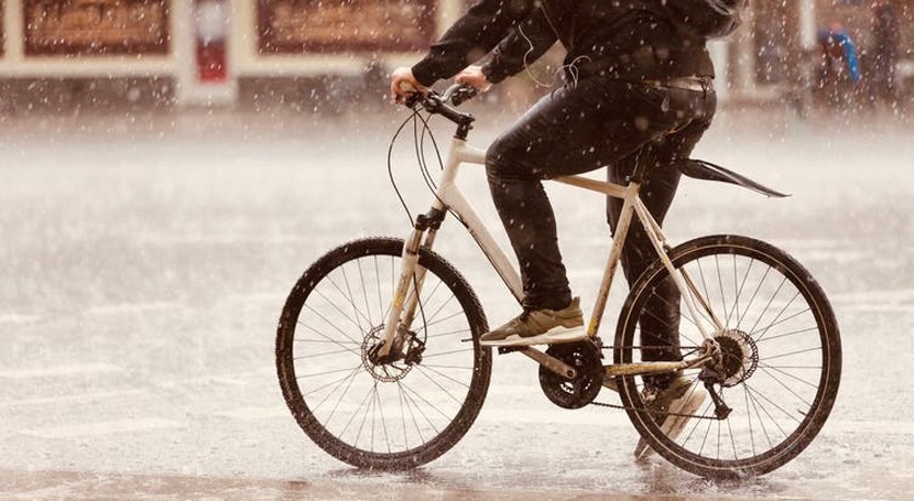 Where in the world are cyclists most likely to brave the rain and cold?