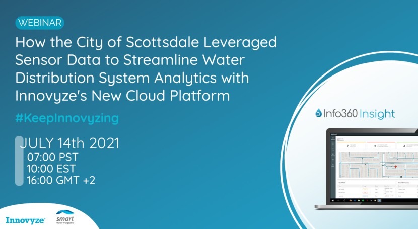 Webinar: How the City of Scottsdale Leveraged Sensor Data to Streamline Water Distribution System Analytics with Innovyze's New Cloud Platform