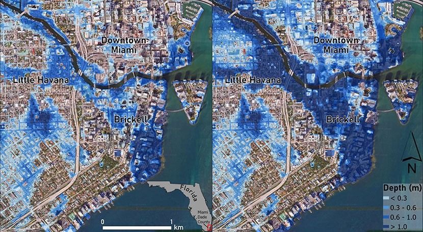 Rising seas will tighten vise on Miami even for people who are not flooded, says study