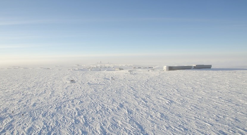 Polar ice contaminated with nanoplastics