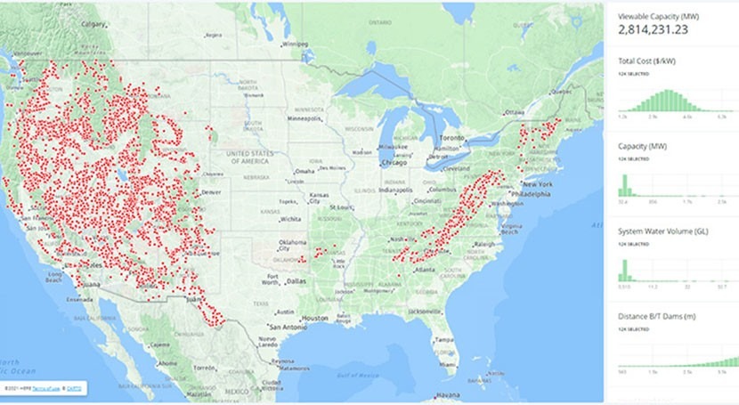 Researchers map out possible new pumped storage sites in the US