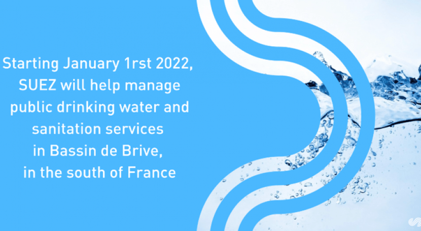 Bassin Brive (France) entrusts SUEZ with its public drinking water and sanitation services