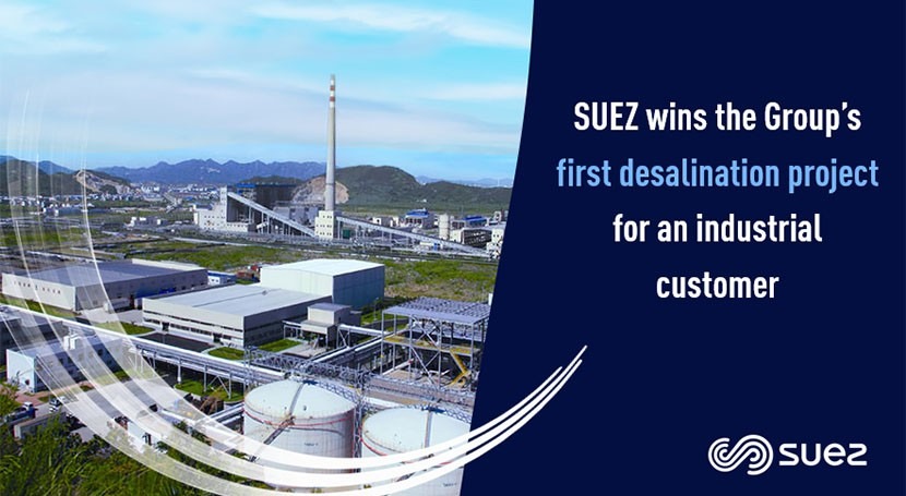 SUEZ wins the Group's first desalination project for an industrial customer
