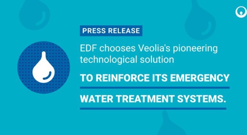 EDF chooses Veolia's technological solution to reinforce its emergency water treatment systems